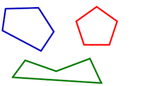 Five straight sides and be closed. Basic Shapes Review