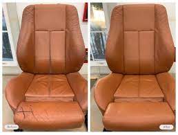 Leather Car Seat Renewal Professionally Done Leather Car Seats Car Seats Vinyl Repair