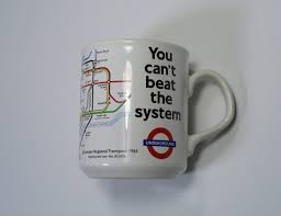 Vintage London Underground Mug Tube Travel Souvenir Coffee Cup Tea Ceramic Tourist Travel Map Train E Vintage London London Underground London Underground Tube
