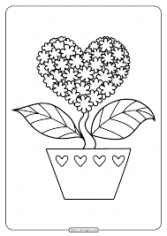 Diynetwork.com master gardener maureen gilmer shares her secrets to growing great flowers. Free Printable Heart Shaped Flower Coloring Page