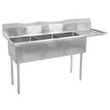 3 compartment sink 3 bay sink under