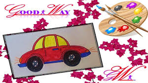 طريقة رسم وتلوين سياره how to draw and paint a car drawings painting draw
