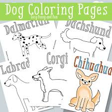 A puppy is a juvenile dog. Dog Coloring Pages Free Printable Easy Peasy And Fun