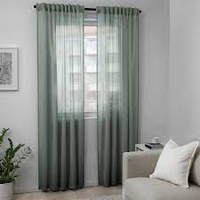 hilja gordijnen 1 paar grijsgroen ikea curtains kids room furniture ikea