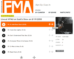 Image of Free Music Archive website