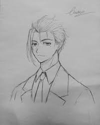 Handsome Slicked Back Hair Boy By Chloeltd Slicked Back Hair Boy Hair Drawing Anime Boy Hair