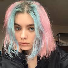 Don't bother with mismatched colors anymore. Rebecca S Instagram Post Kinda Miss This Look Should I Dye My Hair Pink And Blue Again Split Dyed Hair Aesthetic Hair Blue And Pink Hair