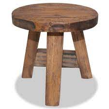 These are salvaged stumps that have been rescued and given a new lease on life. Amazon Com Festnight Stool Reclaimed Wood Round Stool Wooden Chair Step Stool 7 9 X 9 1 Diam X H Home Kitchen