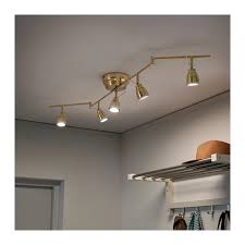 Barometer Ceiling Track 5 Spots Brass Color Ikea Track Lighting Kitchen Ikea Ceiling Light Ikea Lighting