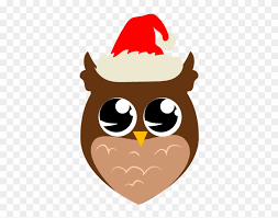 Owl crafts easy treat bag perfect for parties sweet and simple. Owl Wearing Christmas Hat Cuttable Svg And Printable Illustration Free Transparent Png Clipart Images Download
