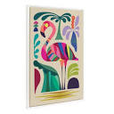 23"x33" Sylvie Beaded Mcm Flamingo Framed Canvas By Rachel Lee ...