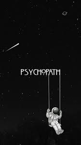 Black Psychopath Space Wallpaper Psycho Wallpaper Goth Wallpaper Black Aesthetic Wallpaper