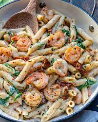 Creamy Shrimp Pasta Recipe Healthy Recipes Healthy Fitness Meals Recipes