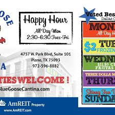 We have two levels to make room for all your guests and karaoke so you can sing your heart out or request your favorite from the dj. Create An Ad For Blue Goose Cantina Postcard Flyer Or Print Contest 99designs