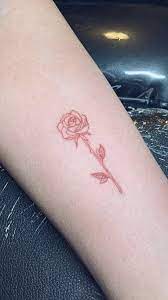 Dainty Rose Tattoo In 2021 Rose Tattoos For Women Rose Rib Tattoos Tattoos For Women