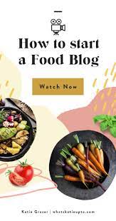 How To Start A Food Blog In Less Than 10 Minutes Video Tutorial Food Blog Food Blogging Basics