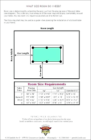 Mensions Of Pool Tables What Size Is A Table Billiard Sizes