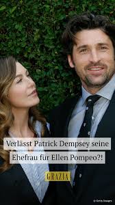 Dempsey was already married by the time he first. Reicht Patrick Dempsey Die Scheidung Ein Um Mit Ellen Pompeo Zusammenzusein Patrick Dempsey Ellen Pompeo Ehefrau