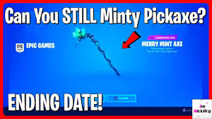 If you're a fortnite player, you can get some cool stuff for your game account if you have a related code. Can You Still Get Minty Pickaxe In Fortnite Merry Mint Axe End Date 2020 Youtube