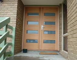 Porte d'entrée sur mesure adaptée à toute largeur de passage. Porte Bois Porte Entree Bois Double Vantaux