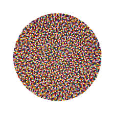 Hohe dichte, schwer zu versteckender staub; Filzkugelteppich Rund Multi Von Myfelt Connox