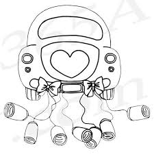 You can choose to print these bride and groom coloring pages free or there are many places where you can buy a free printable coloring book. Wedding Coloring Pages Printable Wedding Car Sducartelca