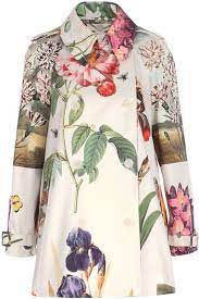 A wide variety of trench coat floral options are available to you, such as shell material, decoration, and fabric type. Stella Mccartney Botanical Cropped Trench Coat In Floral White Lyst Coat Fashion Fashion Clothes