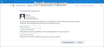 Windows 10 enable blank passqord. Remove Password Of Local Account In Windows 10 Tutorials