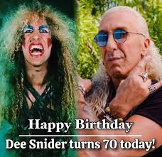 Happy 70th Birthday to Twisted Sister's legendary frontman Dee Snider!