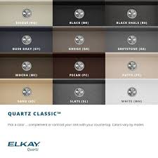 Quartz Classic 33 L X 19 W Undermount Kitchen Sink Composite Kitchen Sinks Elkay Undermount Kitchen Sinks