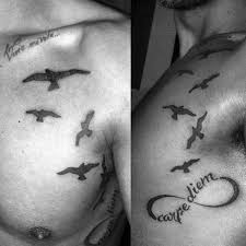 Bird Tattoos For Guys On Chest 70 Carpe Diem Tattoo Designs For Men Seize The Day Ink Ideas Tattoo Designs Men Tattoos Infinity Tattoo For Men
