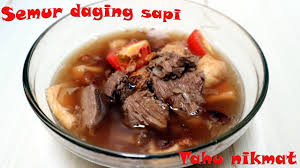 Bumbu semur daging sapi yang satu ini menggunakan kecap manis dan kecap asin untuk membuat kuah yang sedap. Resep Semur Daging Sapi Campur Tahu Istimewa Youtube