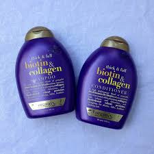 Ogx Biotin And Collagen Shampoo Before And After Product Review New Organix Biotin Collagen Shampoo Conditioner Thick Hair Remedies Thick Hair Styles Good Shampoo And Conditioner