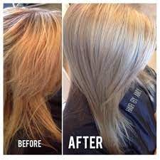In the case of brassiness, the tones are typically orange or yellow, so you must consult the wheel to see which colors sit opposite. Quick Fix Formula Brassy To Icy Toner For Blonde Hair Blonde Hair At Home Brassy Blonde Hair