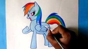 How To Draw My Little Pony Rainbow Dash Easy Subscribe For More Videos Rainbow Dash Drawings My Little Pony
