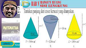 Check spelling or type a new query. Unsur Kerucut Bangun Ruang Sisi Lengkung Bse Matematika Smp Kelas 9 K13 Lat 5 2 No02abc Youtube