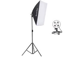 Mountdog Softbox Lighting Kit Softbox For Photogrpahy Professional Continuous Studio Light Equipment 4 Socket Light Housing Bulb Not Included Monoprice Com
