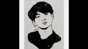 رسم بتس جونغكوك بطريقة البوب أرت drawing bts jungkook pop art step by step youtube