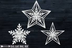 Download Christmas Star Set Laser Cut Out Graphic By Cornelia Creative Fabrica SVG Cut Files