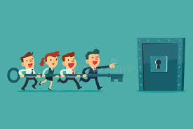 The unlock team will not be held liable or responsible if you place an order for an unlock code or software for any usa service provider cell phone that was purchased after january 26th, 2013. Business Team Holding Key Try To Unlock The Door Stock Vector Illustration Of Achievement Partnership 102905964