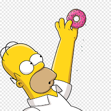 Bart's class visits the springfield nuclear power plant and homer. The Simpson Homer Simpson Holding Donut Illustration Homer Simpson Bart Simpson Donuts Computer Icons Homero Text Smiley Png Pngegg