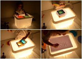 La Table Lumineuse Les Petits Diy De Misha Table Lumineuse Table Lumineuse Diy Diy