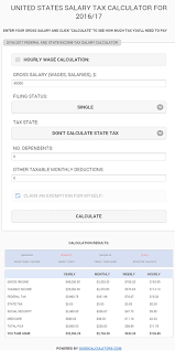 Us Salary Tax Calculator Android Apps Appagg