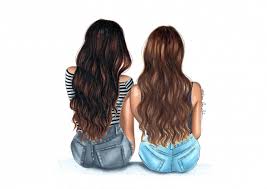 Maybe you would like to learn more about one of these? Elzafoucheartist Cute Backgrounds In 2019 Disegni Simpatici Cute Best Friend Drawings Best Friend Drawings Drawings Of Friends