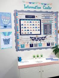 Calm Cool Calendar Set Bulletin Board Classroom Calendar Classroom Decor Kindergarten Classroom Decor