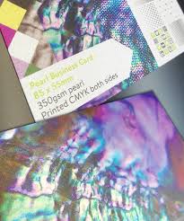 It's easy to customise with your own details and has been made with pink and white marble and glitter designed to be eye catching and memorable. Business Cards Pearl Glitter Printing Sparkle Shimmer Pearlescent