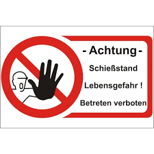/ das schild für „einfahrt verboten findet sich gratis clip art illustrationen zum downloaden und ausdrucken. Verbotszeichen Schiessstand Betreten Verboten Nach Din 4844