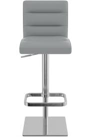 Maybe you would like to learn more about one of these? Deluxe Real Leather Bar Stool Grey