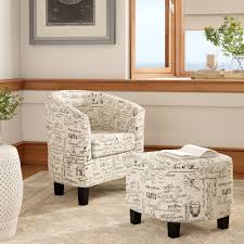 This turned arm chair is great for a bedroom or living room. Chair Ottoman Sets Wayfair