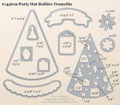 Stampin Up 2018 Occasions Sale A Bration Framelits Measurements Stampin Up Party Birthday Stamps Party Hats